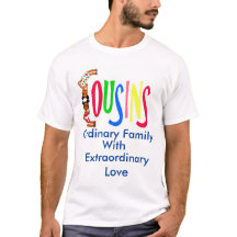 COUSINS grundlegender Mann-T - Shirt