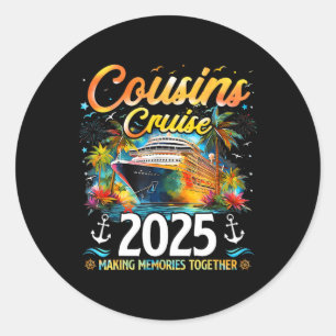 Cousins Kreuzfahrt 2025 Kreuzfahrt Sommerferien Fa Runder Aufkleber