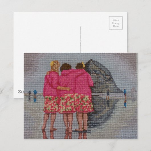 Cousins Needlepoint Postkarte (Vorne/Hinten)