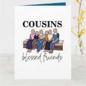 Cousins Selige Freunde Wiedersehen Karte (Gelbe Blume)