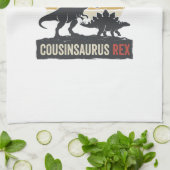 Cousinsaurus Rex Funny Dinosaur Vintage Shirt Desi Geschirrtuch (Gefaltet)