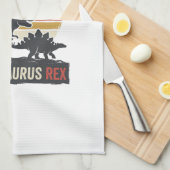 Cousinsaurus Rex Funny Dinosaur Vintage Shirt Desi Geschirrtuch (Viertel Falte)