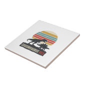 Cousinsaurus Rex Lustiges Dinosaurier Vintage-Shir Fliese (Seite)