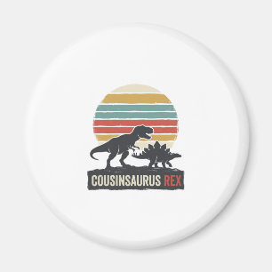 Cousinsaurus Rex Lustiges Dinosaurier Vintage-Shir Magnet