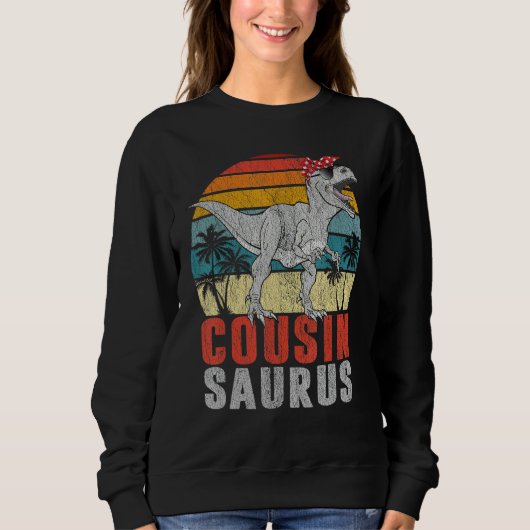 Cousinsaurus T Rex Dinosaur Cousin Saurus Familie Sweatshirt (Vorderseite)
