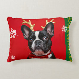 Coussin BOULEDOGUE DE NOEL Dekokissen