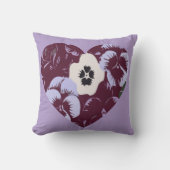 Coussin décoratif Cœur de Violettes Kissen (Vorderseite)