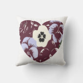 Coussin Décoratif Cœur de Violettes "MY LOVE" Kissen (Rückseite)