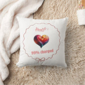 Coussin décoratif -  Heart 99% Charged Kissen (Decke)