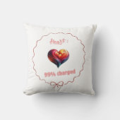 Coussin décoratif -  Heart 99% Charged Kissen (Vorderseite)