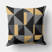 Coussin Géométrie Noir et Or | Style Artisanal Kissen (Rückseite)