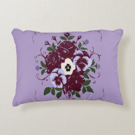 Coussin rectangulaire - Bouquet de Violettes Dekokissen