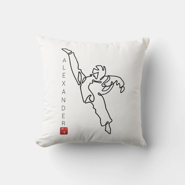 Coussin TAEKWONDO DWICHAGI back kick Kissen (Vorderseite)
