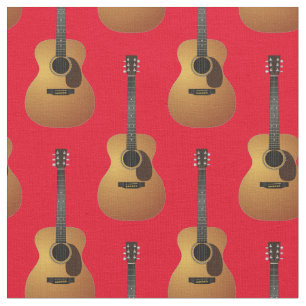 Coustic Guitar Music Musician Saal Dekoration Rot Stoff