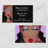 "Couture" American Diva Business Cards Visitenkarte (Vorne/Hinten)