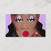 "Couture" American Diva Business Cards Visitenkarte (Rückseite)