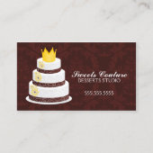 Couture backt Bäckerei-Gewohnheit zusammen Visitenkarte (Vorderseite)