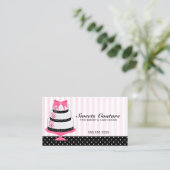 Couture backt Bäckerei-Gewohnheit zusammen Visitenkarte (Stehend Vorderseite)