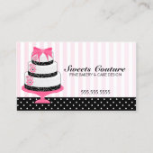 Couture backt Bäckerei-Gewohnheit zusammen Visitenkarte (Vorderseite)