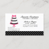 Couture backt Bäckerei-Gewohnheit zusammen Visitenkarte (Rückseite)