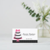 Couture backt Bäckerei-Gewohnheit zusammen Visitenkarte (Stehend Vorderseite)