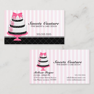 Couture backt Bäckerei-Gewohnheit zusammen Visitenkarte