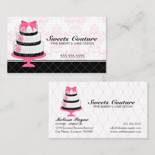 Couture backt Bäckerei-Gewohnheit zusammen Visitenkarte