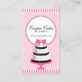 Couture backt Bäckerei-Rosa zusammen Visitenkarte (Vorderseite)