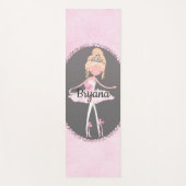 Couture Ballerina Girls Personalisiert Yogamatte (Vorderseite)