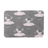 Couture Ballerina Girls Whimsical Chic Badematte (Vorderseite)
