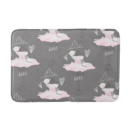 Couture Ballerina Girls Whimsical Chic Badematte