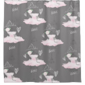 Couture Ballerina Girls Whimsical Chic Duschvorhang (Vorderseite)