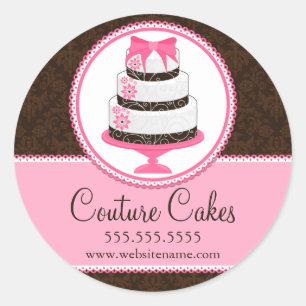 Couture Cakes Bäckerei Box Siegel Runder Aufkleber