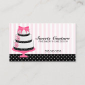 Couture Cakes Bakery Custom Visitenkarte (Vorderseite)