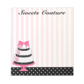 Couture Cakes Bakery Notizblock (Vorderseite)