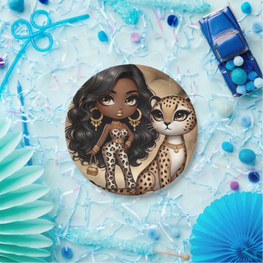 Couture Cheetah Pappteller (Party)