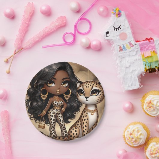 Couture Cheetah Pappteller (Party)