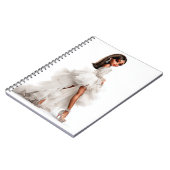 Couture Cloud Spiral Foto-Notizbuch Notizblock (Linke Seite)