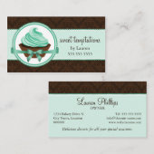 Couture Cupcake and Damask Bakery Visitenkarte (Vorne/Hinten)