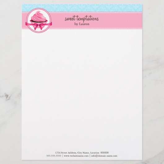 Couture Cupcake Bakery Briefbogen (Vorderseite)