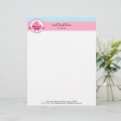 Couture Cupcake Bakery Briefbogen (Stehend Vorderseite)
