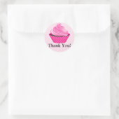 Couture Cupcake Bakery Vielen Dank Runder Aufkleber (Tasche)