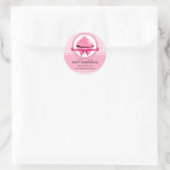 Couture Cupcake BBäckerei Box Siegel Runder Aufkleber (Tasche)