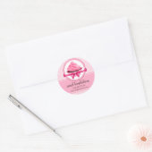 Couture Cupcake BBäckerei Box Siegel Runder Aufkleber (Umschlag)