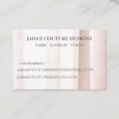 Couture der hellbraunen Stoffdesignermode Visitenkarte (Vorderseite)