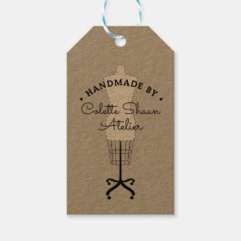 Couture Dressmaker Fashion Design Hangtag Geschenkanhänger