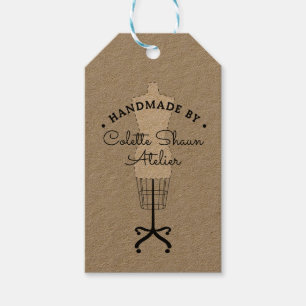 Couture Dressmaker Fashion Design Hangtag Geschenkanhänger