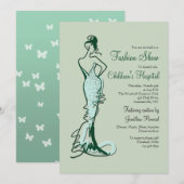 Couture Fashion Show Einladung (Vorne/Hinten)