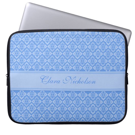 Couture inspiriert mit dem Namen blue 15 inch Lapt Laptopschutzhülle (Vorderseite)