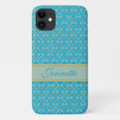 Couture inspiriert Name blaues iPhone Gehäuse Case-Mate iPhone Hülle (Rückseite)